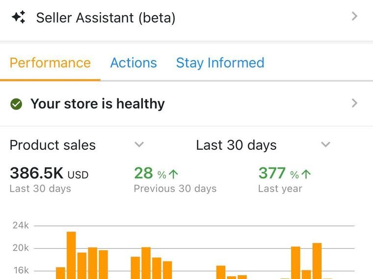 Amazon sales screenshot 3