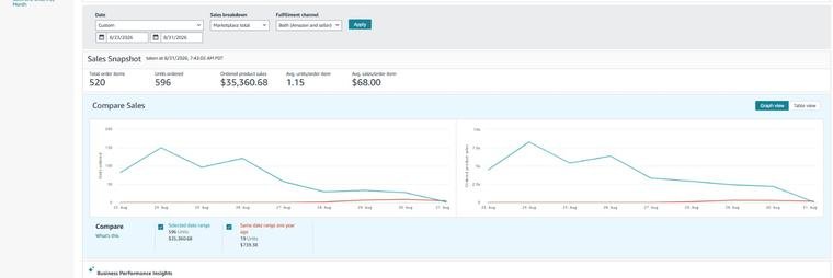 Amazon sales screenshot 7