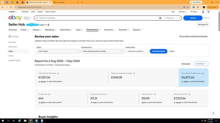 eBay UK sales screenshot 2