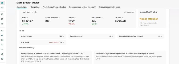 TikTok Shop sales screenshot 2