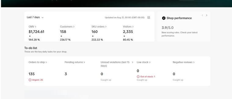 TikTok Shop sales screenshot 3